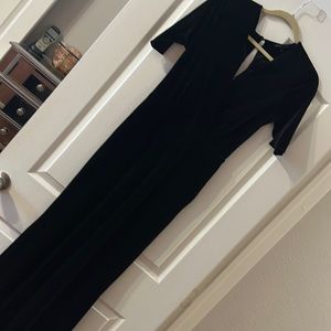 Gibson velvet black jumpsuit